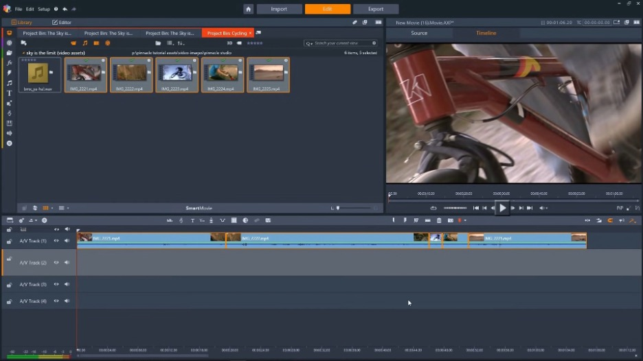 Pinnacle Studio 26 screenshot - Los 10 Mejores Programas de Edición de Video Revisados en 2026