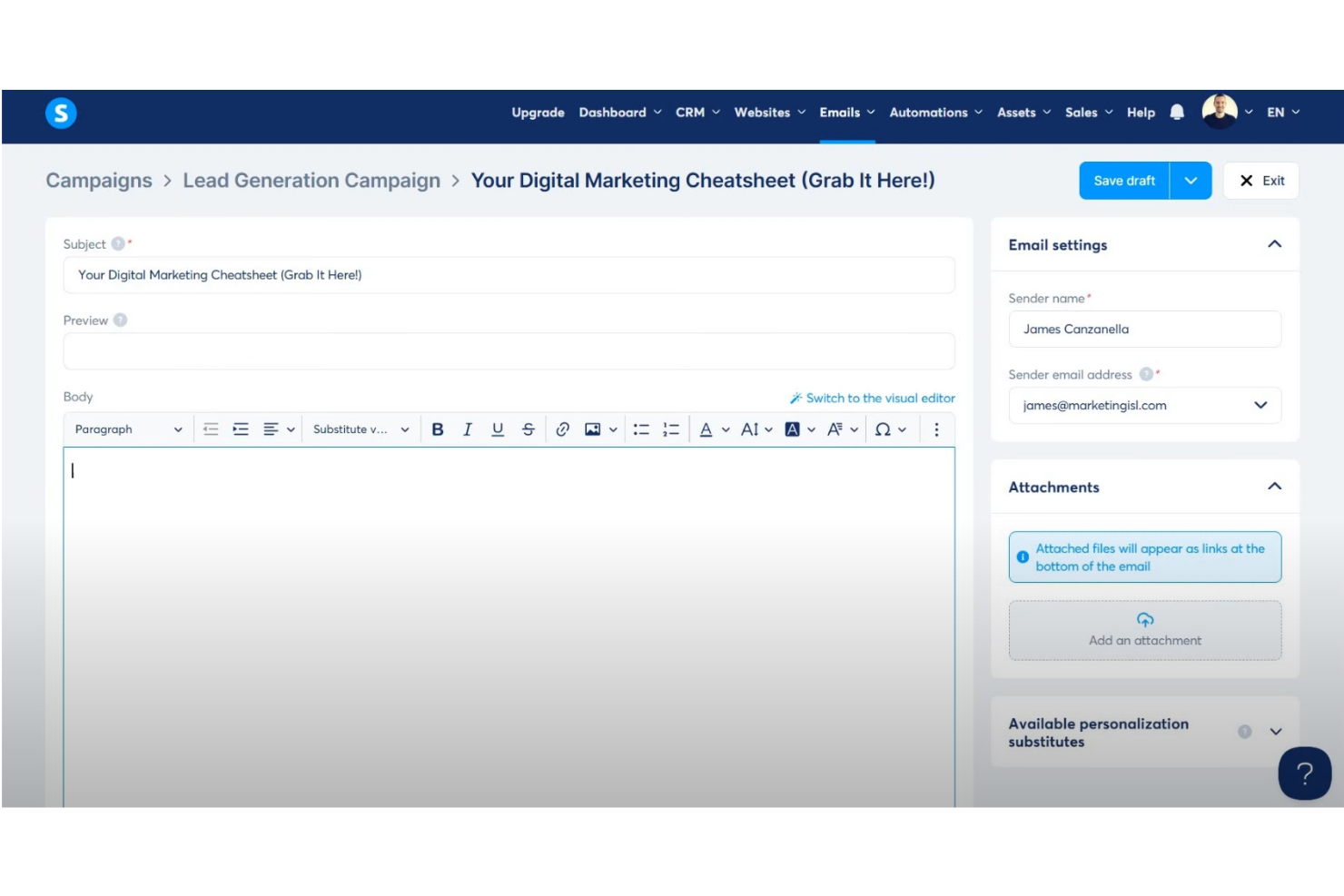 Systeme.io screenshot - 10 migliori software di marketing via email per WordPress nel 2026