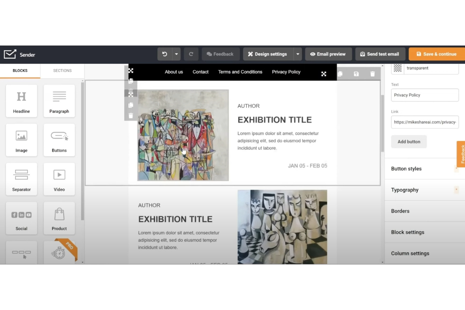 Sender screenshot - 10 migliori software di marketing via email per WordPress nel 2026
