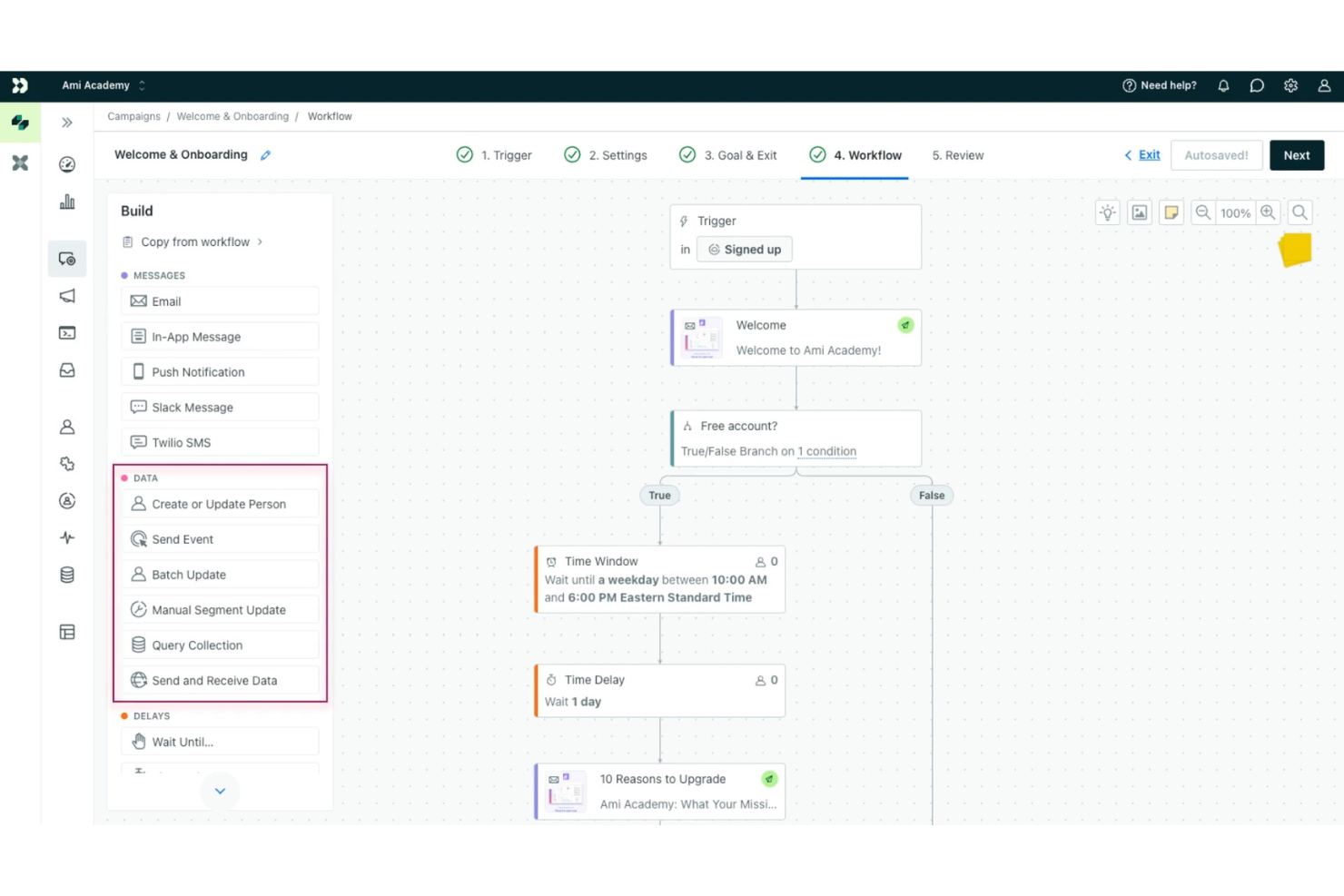 Customer.io screenshot - 10 migliori software di marketing via email per WordPress nel 2026