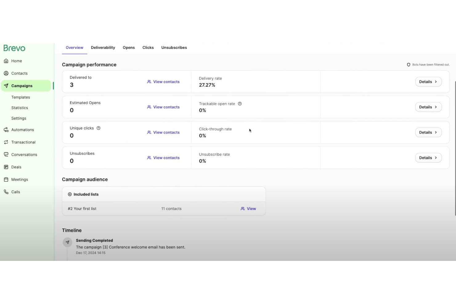 Brevo screenshot - 10 Migliori Alternative a Pardot Recensite nel 2026