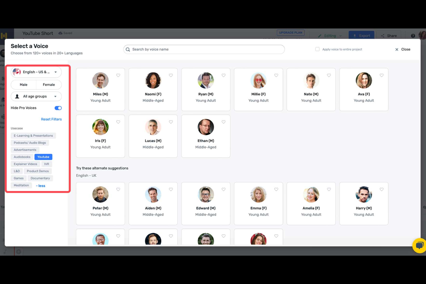 Murf AI screenshot - 10 Migliori strumenti di marketing dei contenuti IA recensiti nel 2026