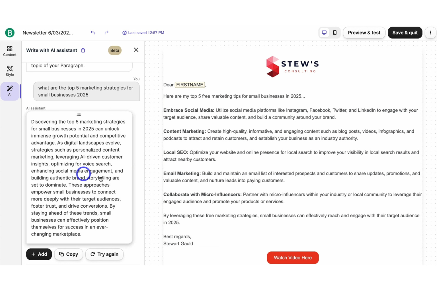 Brevo screenshot - 10 Migliori soluzioni di email marketing per organizzazioni non profit nel 2026