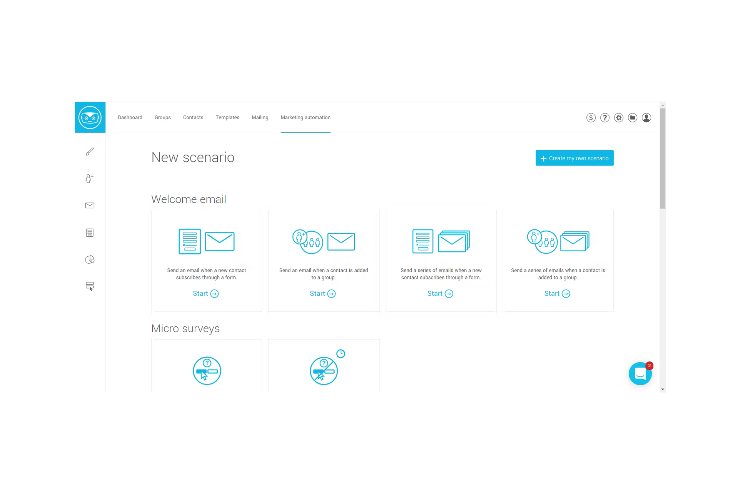 Cyberimpact screenshot - 10 Migliori Strumenti Gratuiti di IA per il Marketing Recensiti nel 2026