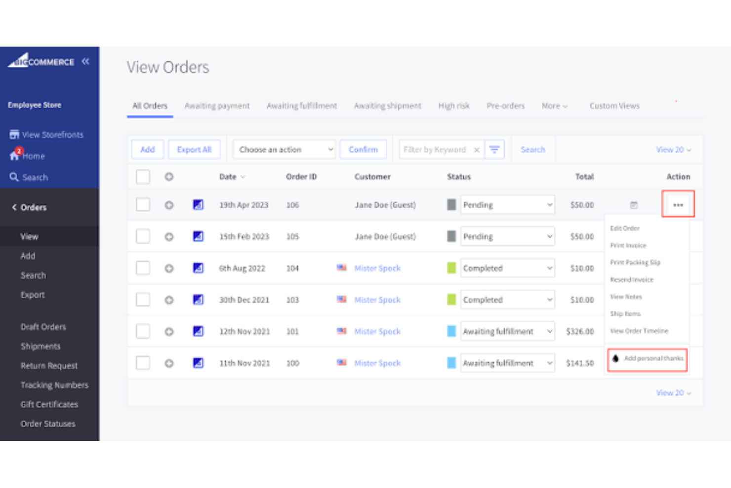 BigCommerce screenshot - 10 Migliori alternative a WordPress recensite nel 2026
