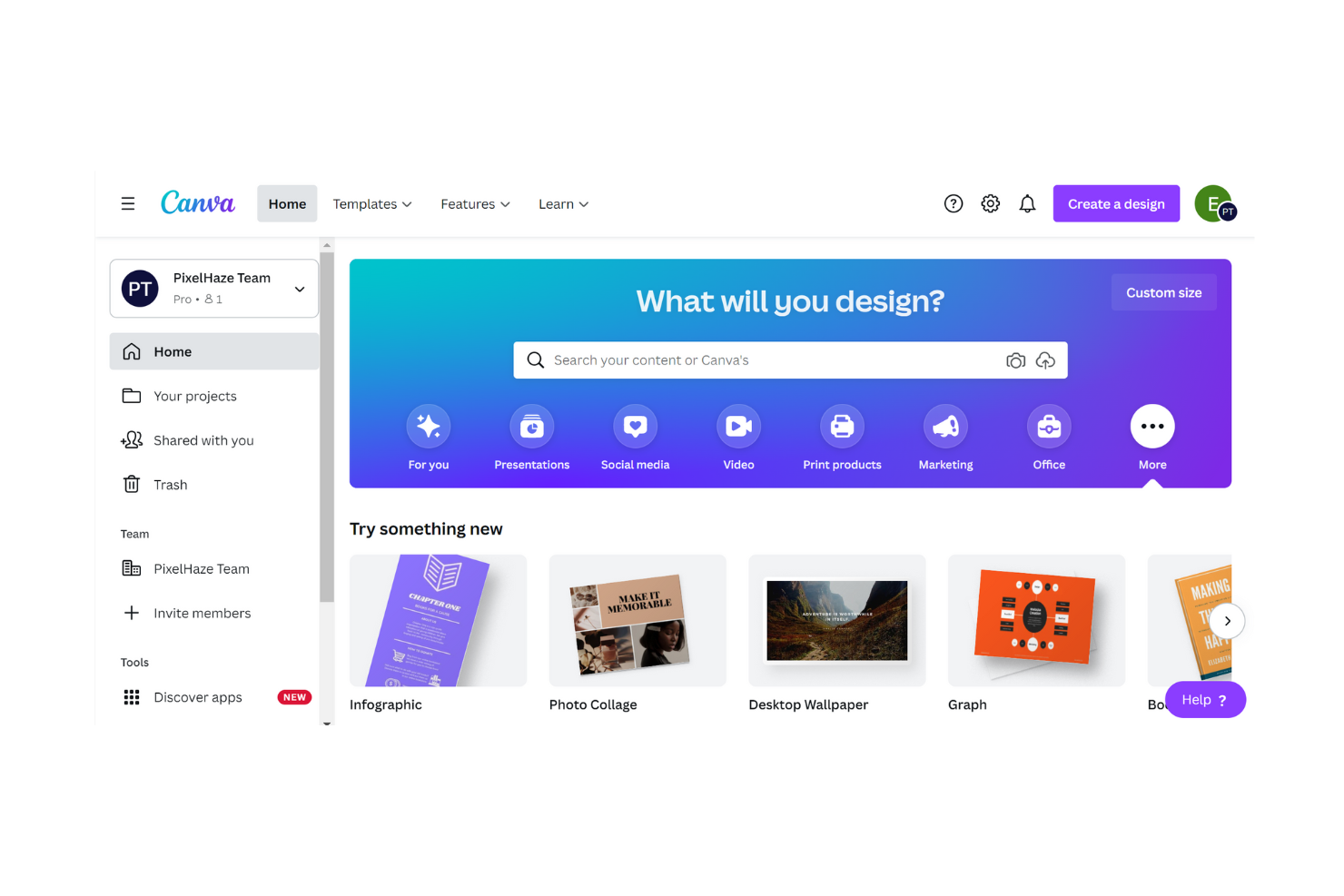 Canva screenshot - 1 Mejores Herramientas de IA Gratis para Marketing Analizadas en 2026