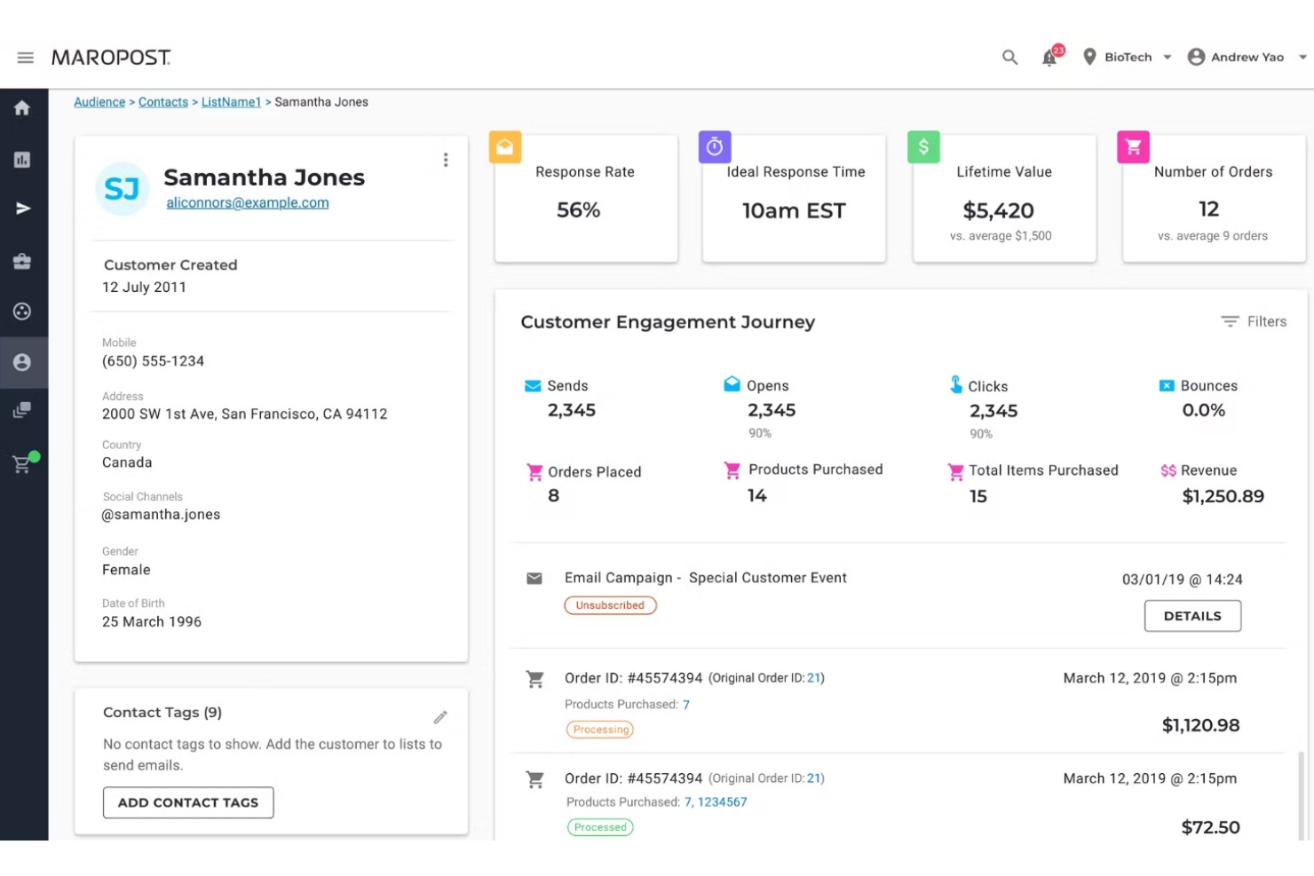 Maropost screenshot - 10 Herramientas Asequibles de Email Marketing para Startups en 2026