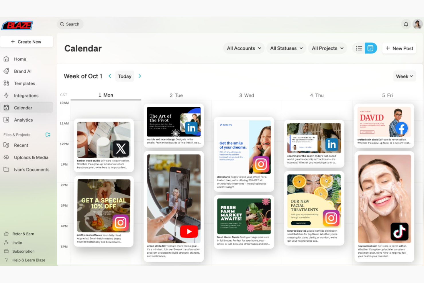 Blaze AI screenshot - 1 Mejores Herramientas de Redacción con IA que Probé en 2026