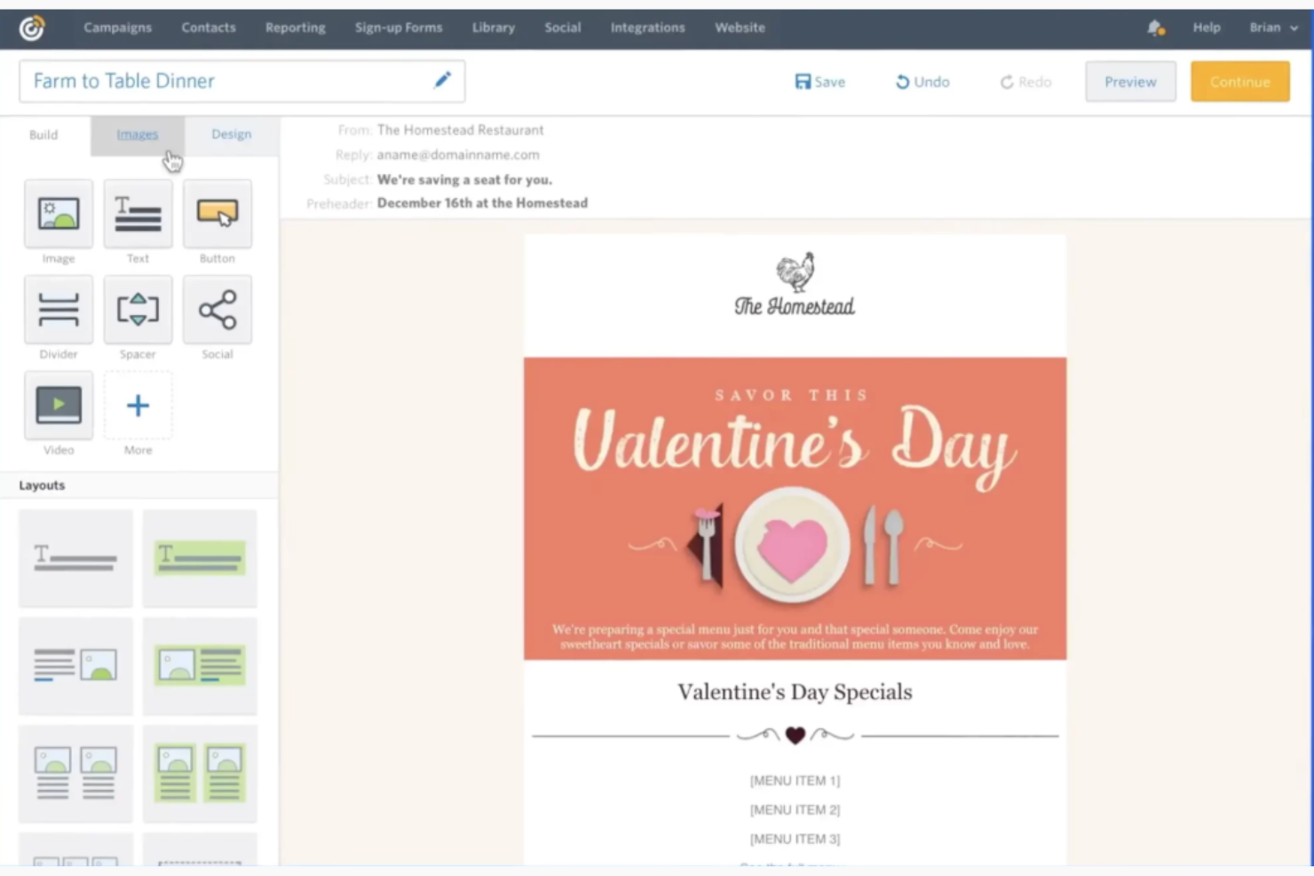 Constant Contact screenshot - 10 Migliori Piattaforme Email Drag and Drop Recensite nel 2026