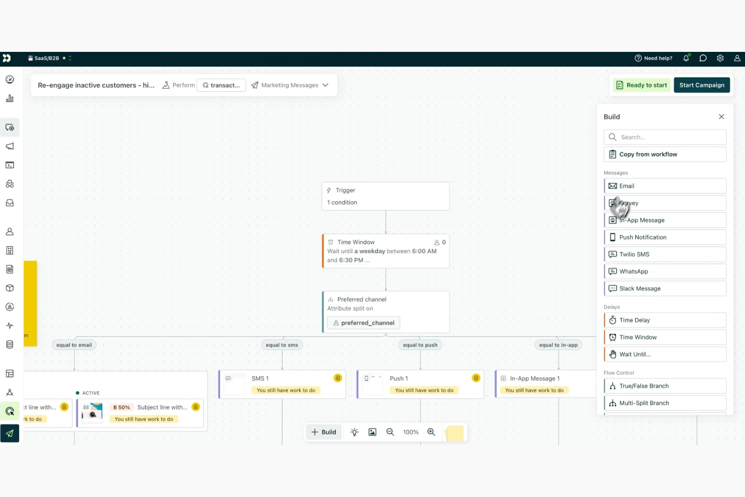 Customer.io screenshot - 10 Migliori Soluzioni per Email Transazionali Recensite nel 2026