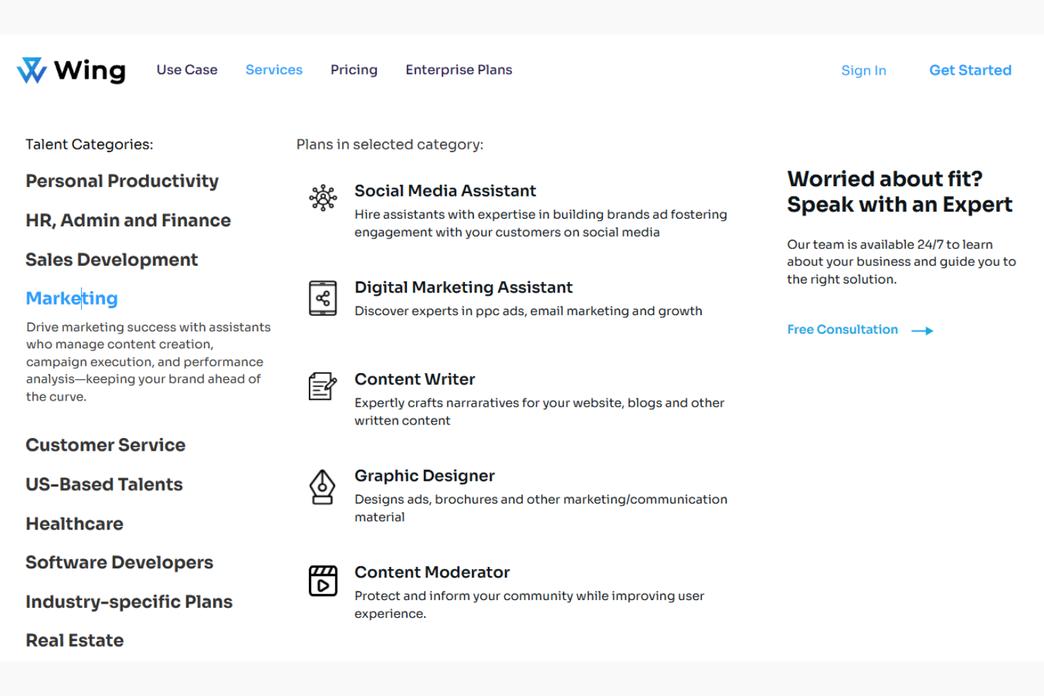 Wing Assistant screenshot - 10 migliori servizi di email marketing B2B recensiti nel 2026