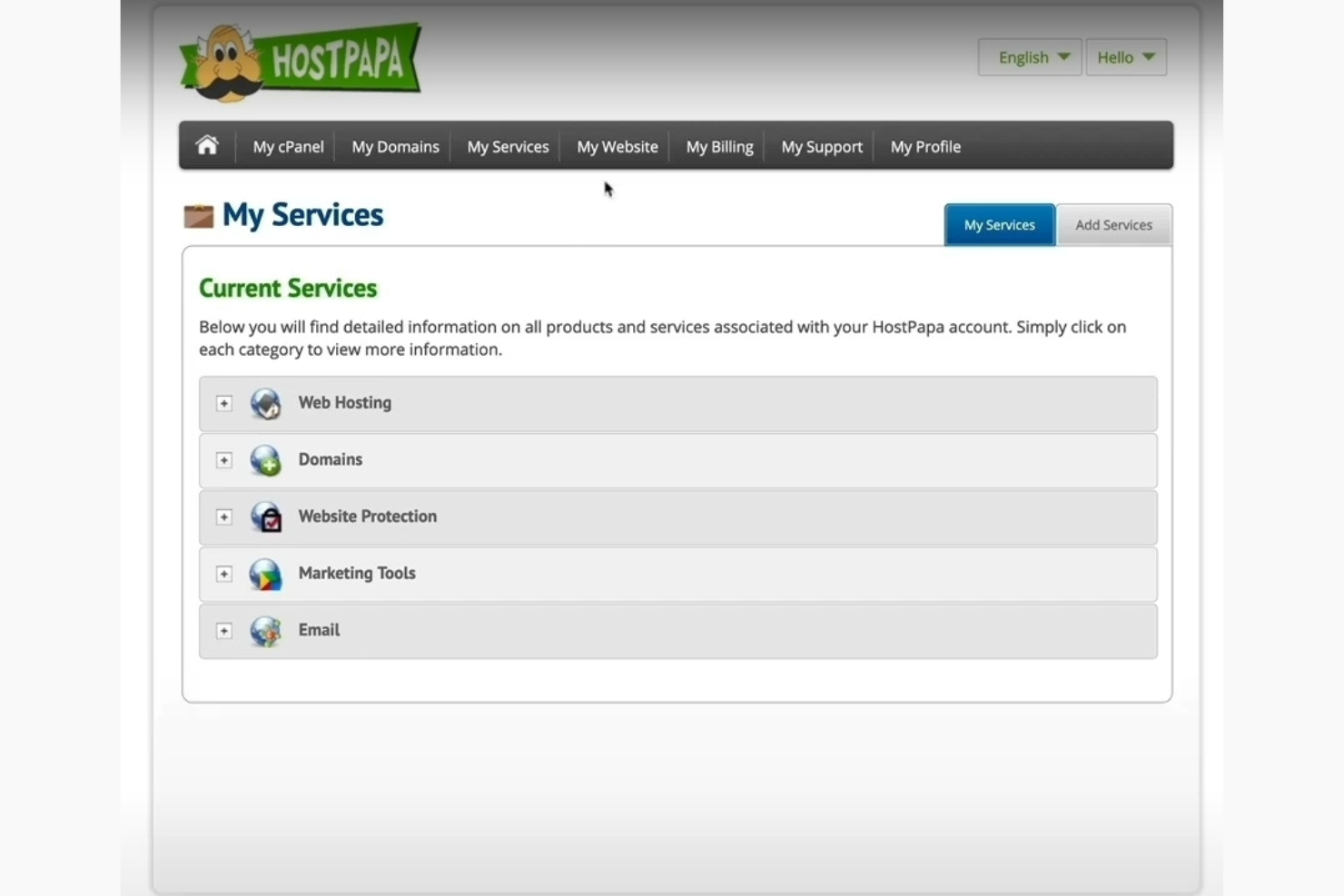 HostPapa screenshot - Los 10 mejores proveedores de servicios de correo electrónico empresarial para 2026