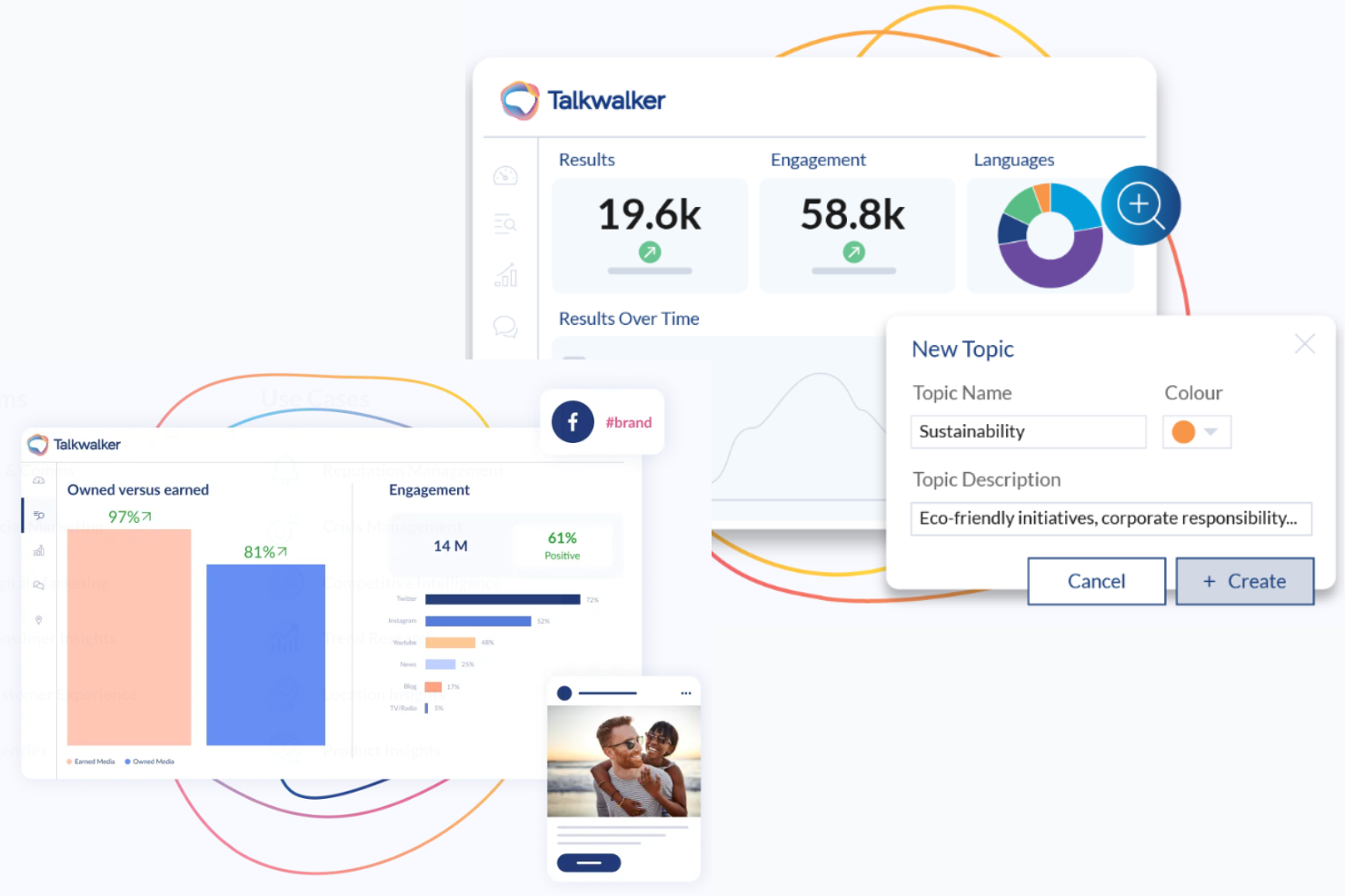 Talkwalker screenshot - 10 mejores programas de monitoreo de medios revisados en 2026