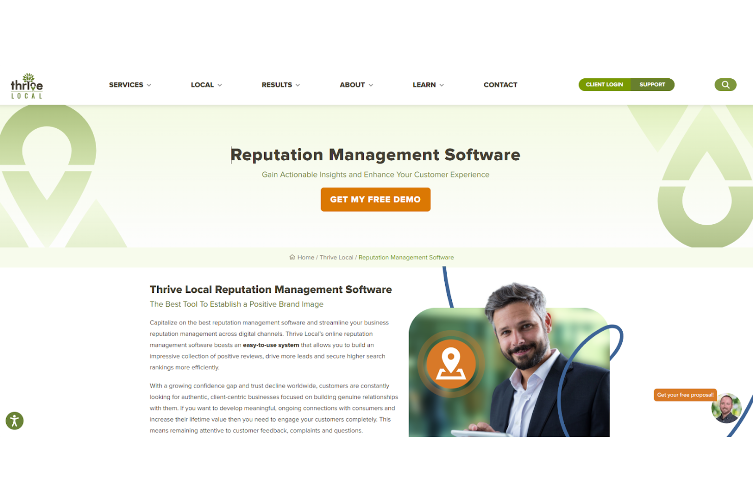 Thrive Internet Marketing Agency screenshot - 10 Migliori Soluzioni per la Gestione della Reputazione del Marchio per 2026