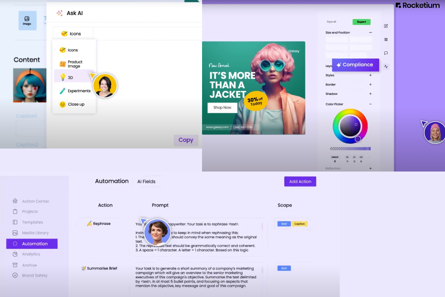 Rocketium screenshot - 1 Mejores Software de Cumplimiento de Marca Revisados en 2026