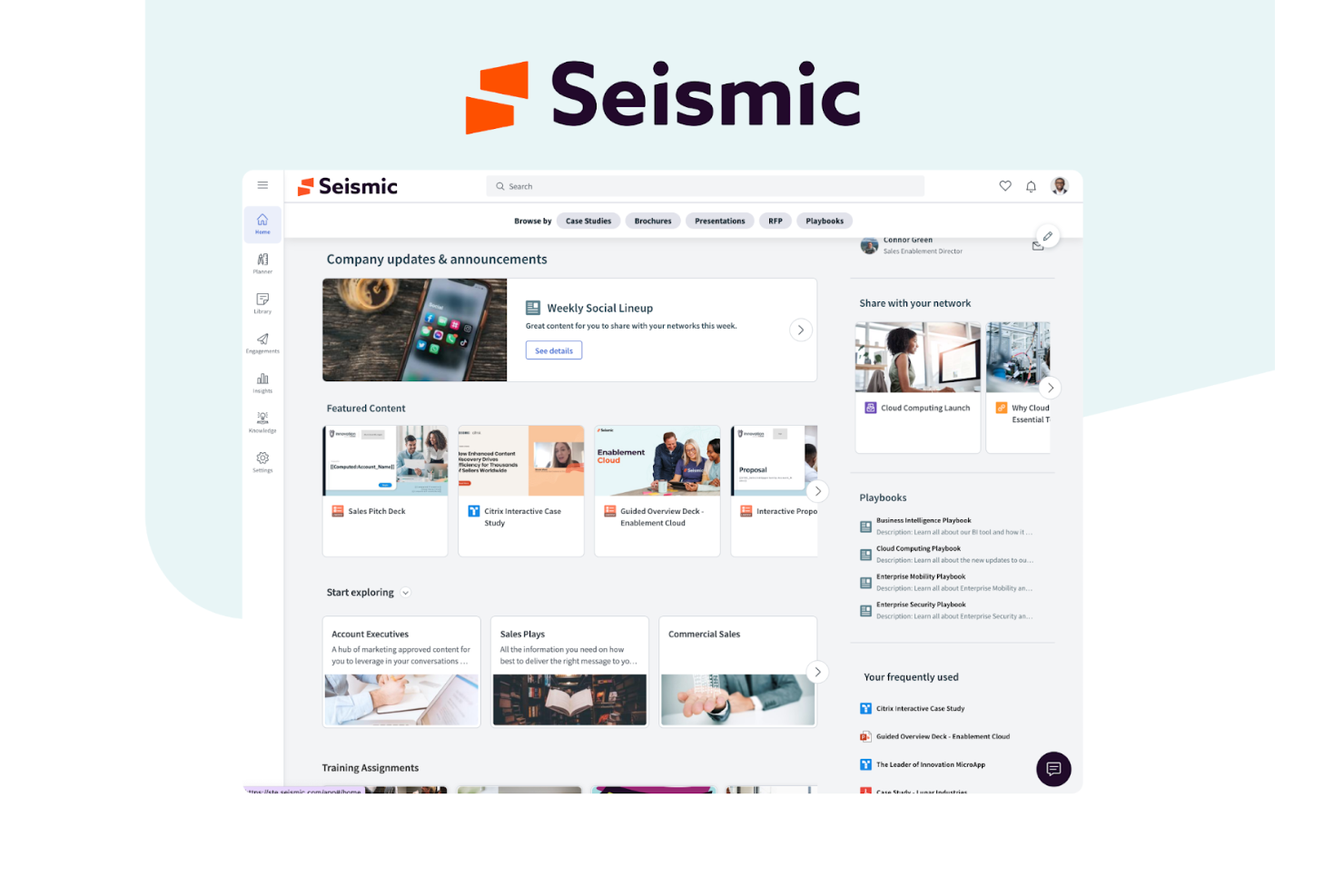 Seismic screenshot - 10 migliori alternative a PathFactory recensite per 2026