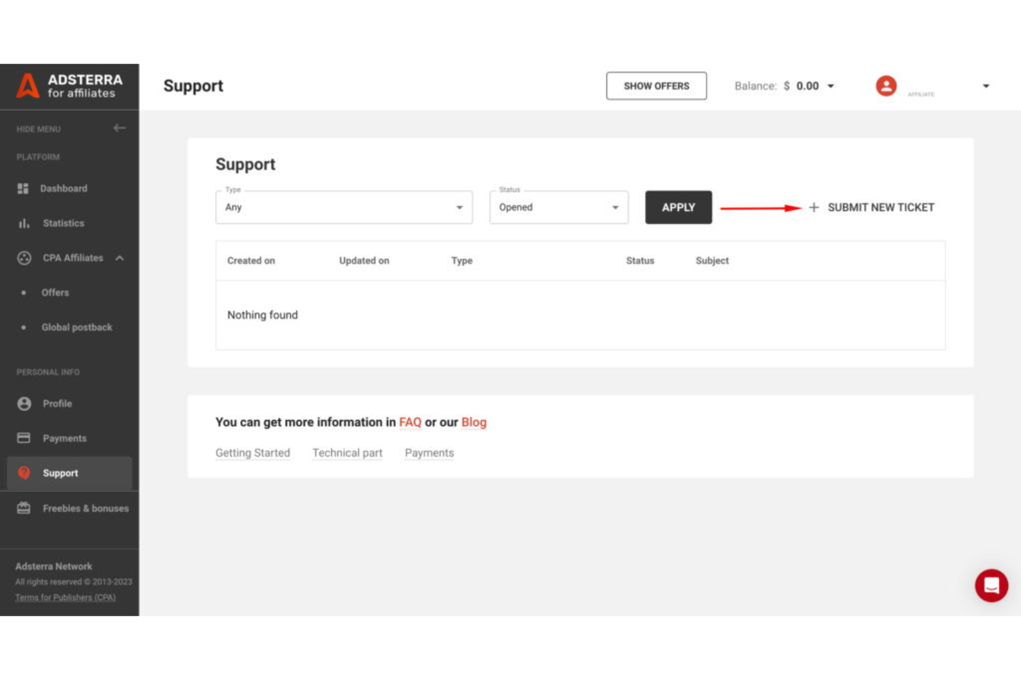 Adsterra screenshot - Le 10 migliori alternative a Google Ads recensite nel 2026