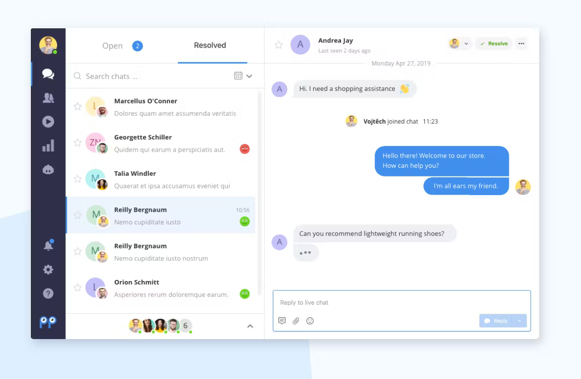 Smartsupp screenshot - 10 mejores plataformas de marketing conversacional analizadas en 2026