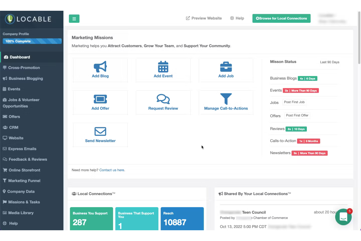 Locable screenshot - 10 Migliori Software di Marketing Locale Recensiti nel 2026