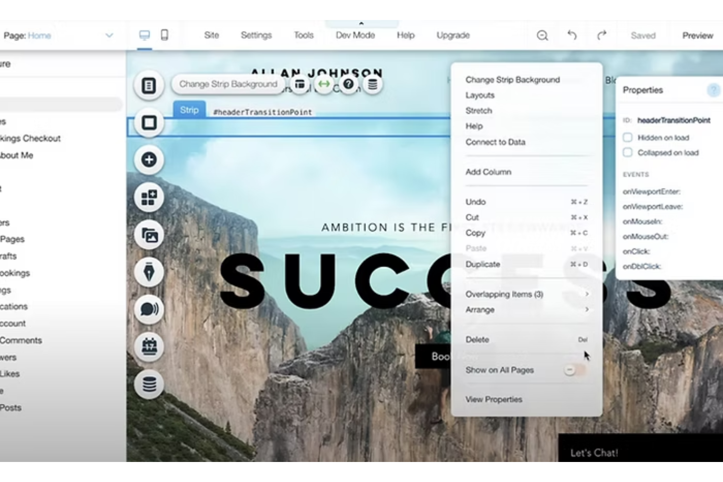 Wix screenshot - 10 mejores creadores de sitios web con arrastrar y soltar revisados en 2026