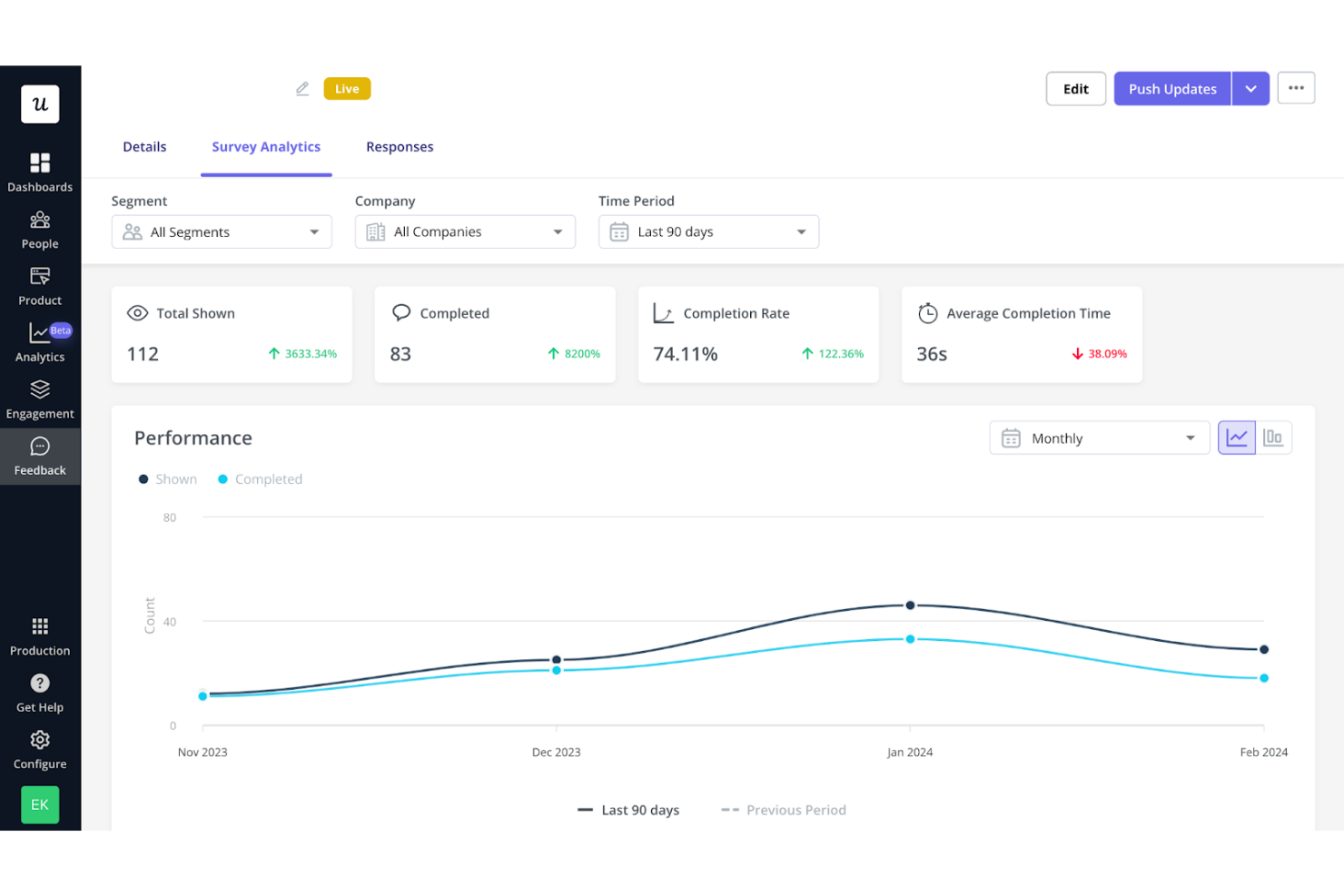 Userpilot screenshot - 10 Mejores alternativas a Google Analytics revisadas en 2026
