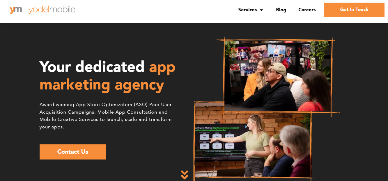 Yodel Mobile screenshot - 10 migliori servizi di marketing per app recensiti nel 2026