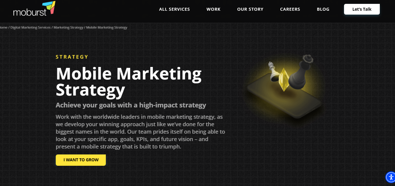 Moburst screenshot - 10 mejores servicios de marketing de aplicaciones analizados en 2026