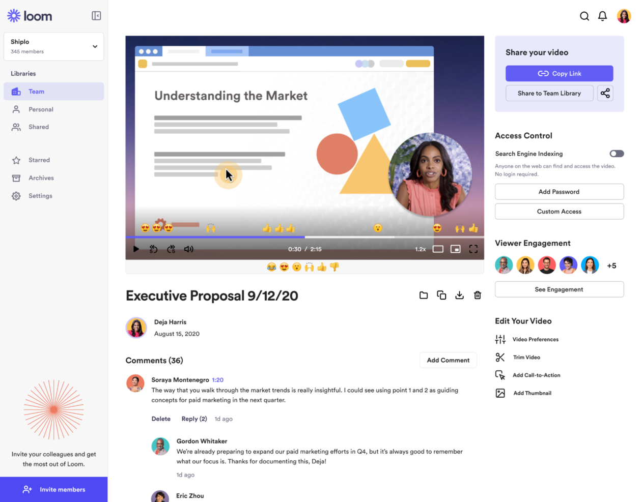 Loom screenshot - I 10 migliori software per il marketing video recensiti nel 2026