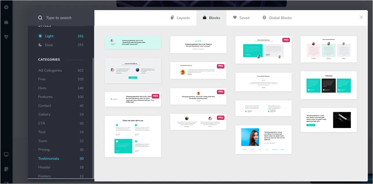 Brizy screenshot - 10 mejores creadores de sitios web con arrastrar y soltar revisados en 2026