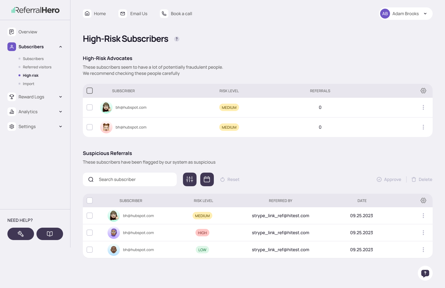 ReferralHero screenshot - Los 10 mejores programas de marketing viral analizados en 2026
