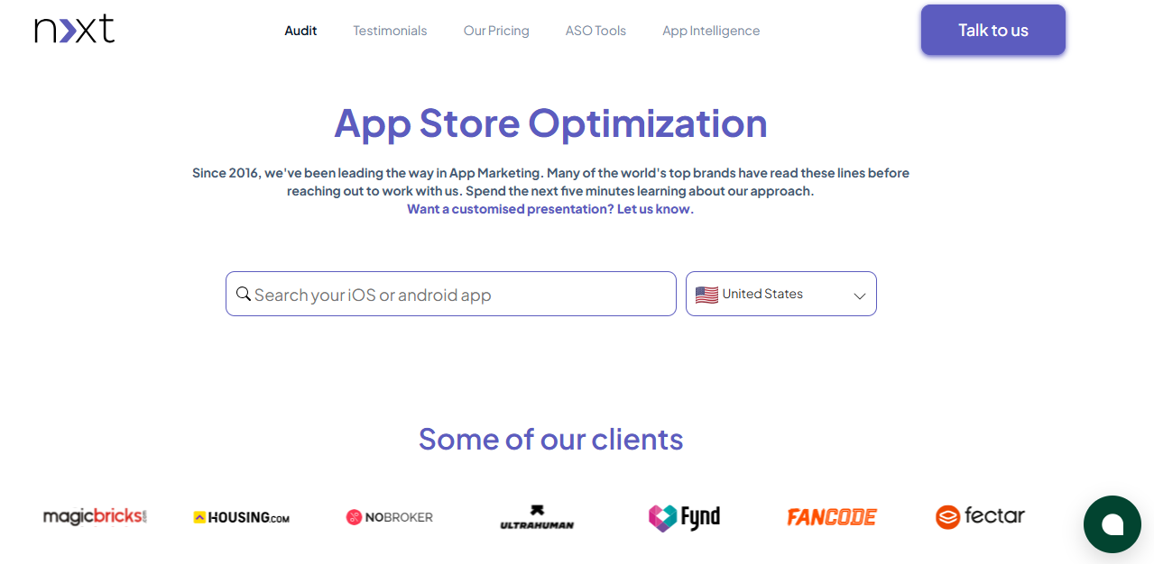 NextGrowthLabs screenshot - 10 migliori servizi di marketing per app recensiti nel 2026