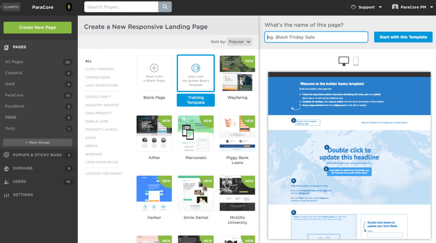 Unbounce screenshot - 10 migliori alternative a Optimizely recensite nel 2026