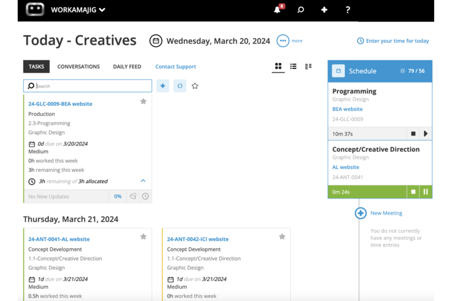 Workamajig screenshot - 10 Mejores Software de Operaciones de Marketing Revisados en 2026
