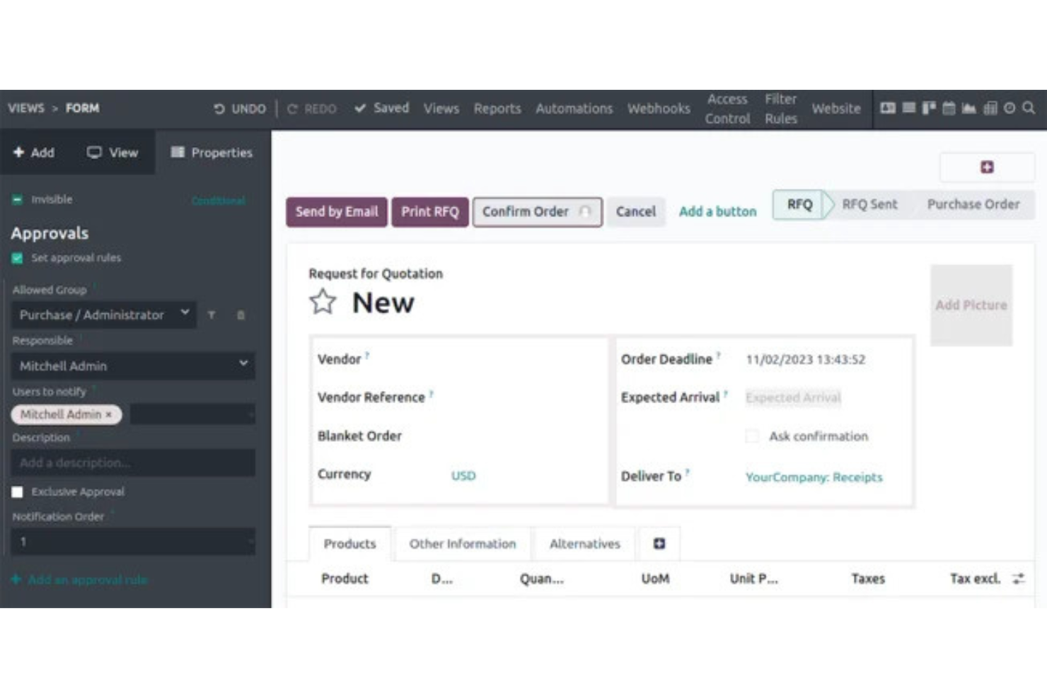 Odoo Website screenshot - 10 Mejores Programas para Crear Sitios Web Analizados en 2026