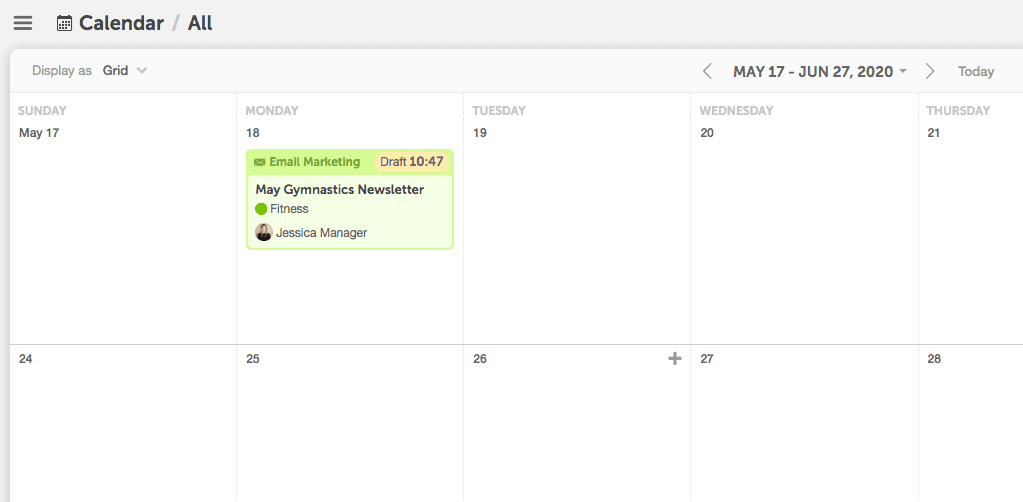 CoSchedule screenshot - 1 mejores programas de gestión de flujo de trabajo de contenido evaluados en 2026