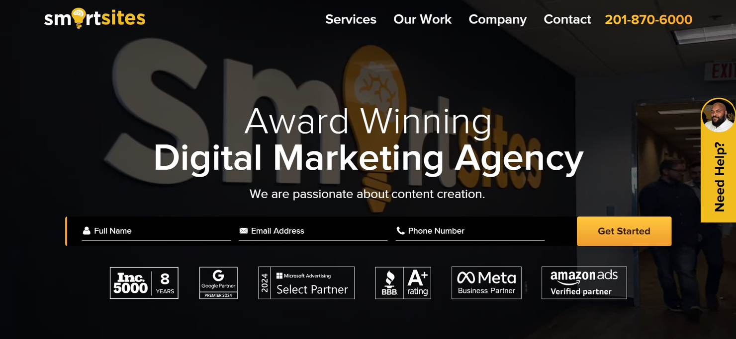 SmartSites screenshot - 10 Migliori Agenzie Google Ads Recensite nel 2026