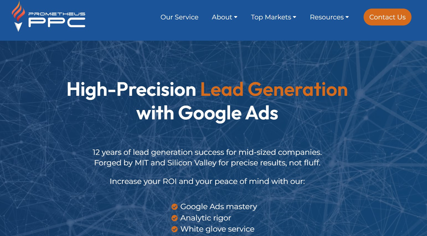Prometheus screenshot - 10 Mejores Agencias de Google Ads Reseñadas en 2026