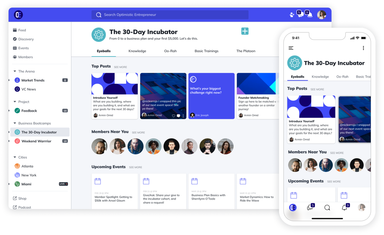 Mighty Networks screenshot - 10 migliori software per siti con abbonamento recensiti nel 2026