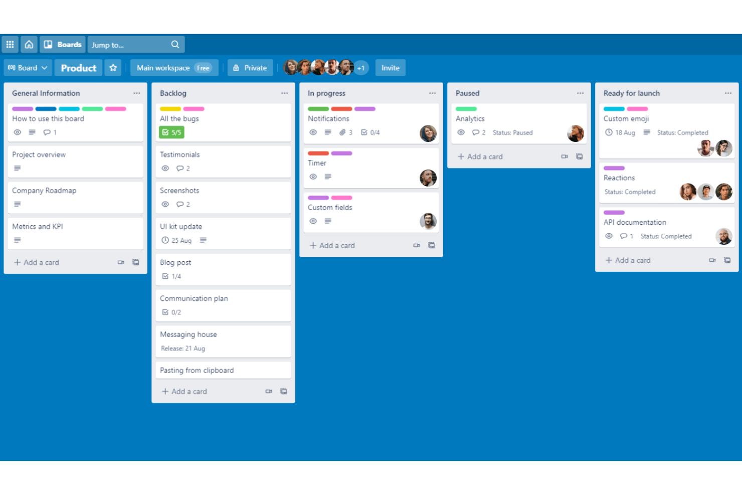 Trello screenshot - 10 migliori alternative a monday.com recensite nel 2026