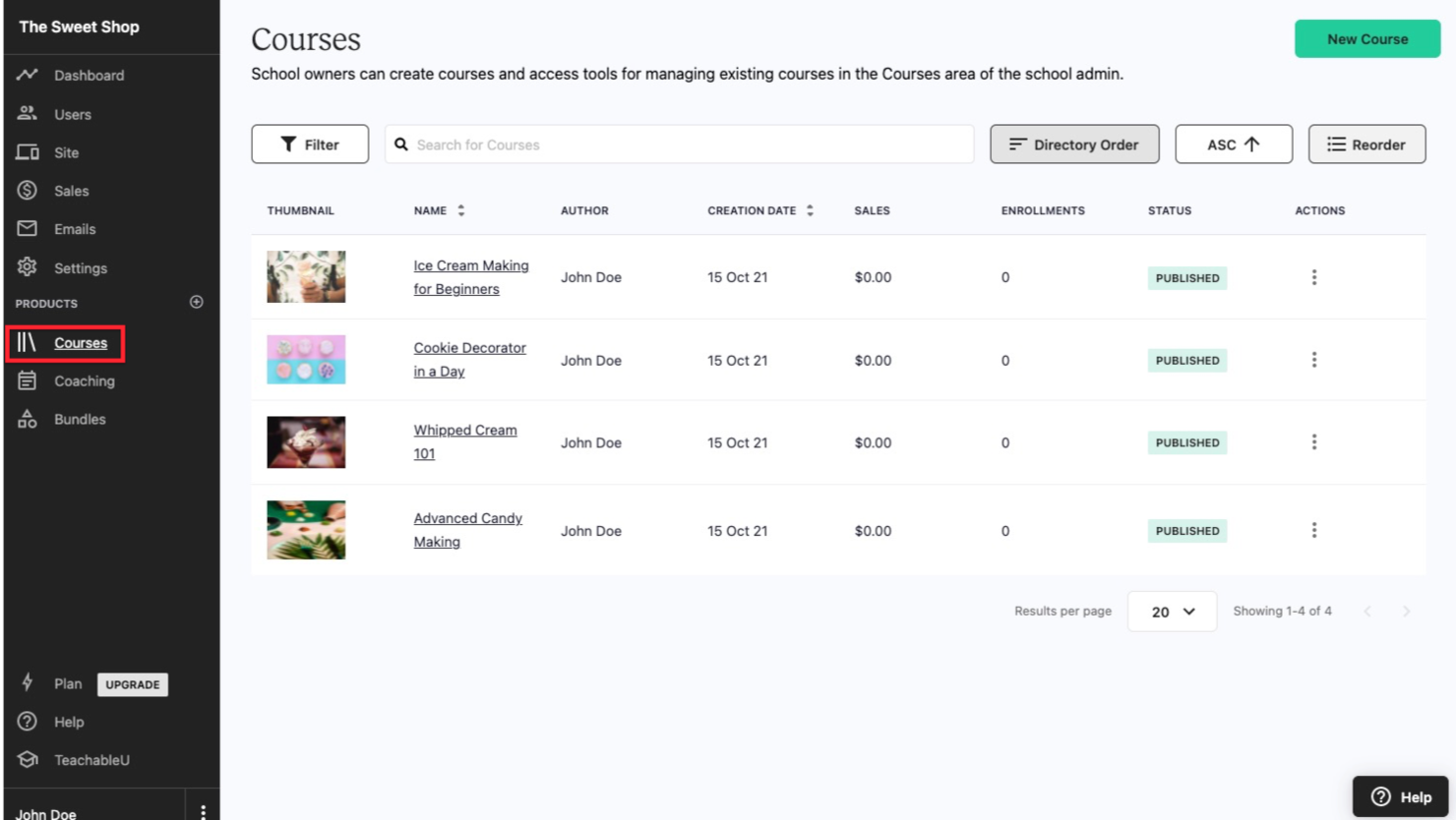 Teachable screenshot - 10 Mejores Software para Sitios de Membresía en 2026
