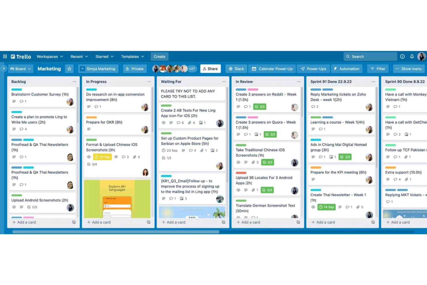Trello screenshot - Le 10 migliori alternative a ClickUp recensite nel 2026