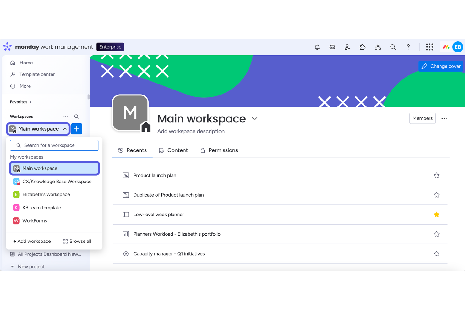 monday AI Workspace screenshot - Le 10 migliori alternative a ClickUp recensite nel 2026