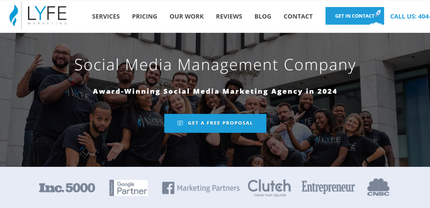 LYFE Marketing screenshot - 1 Mejores agencias de marketing PPC en 2026