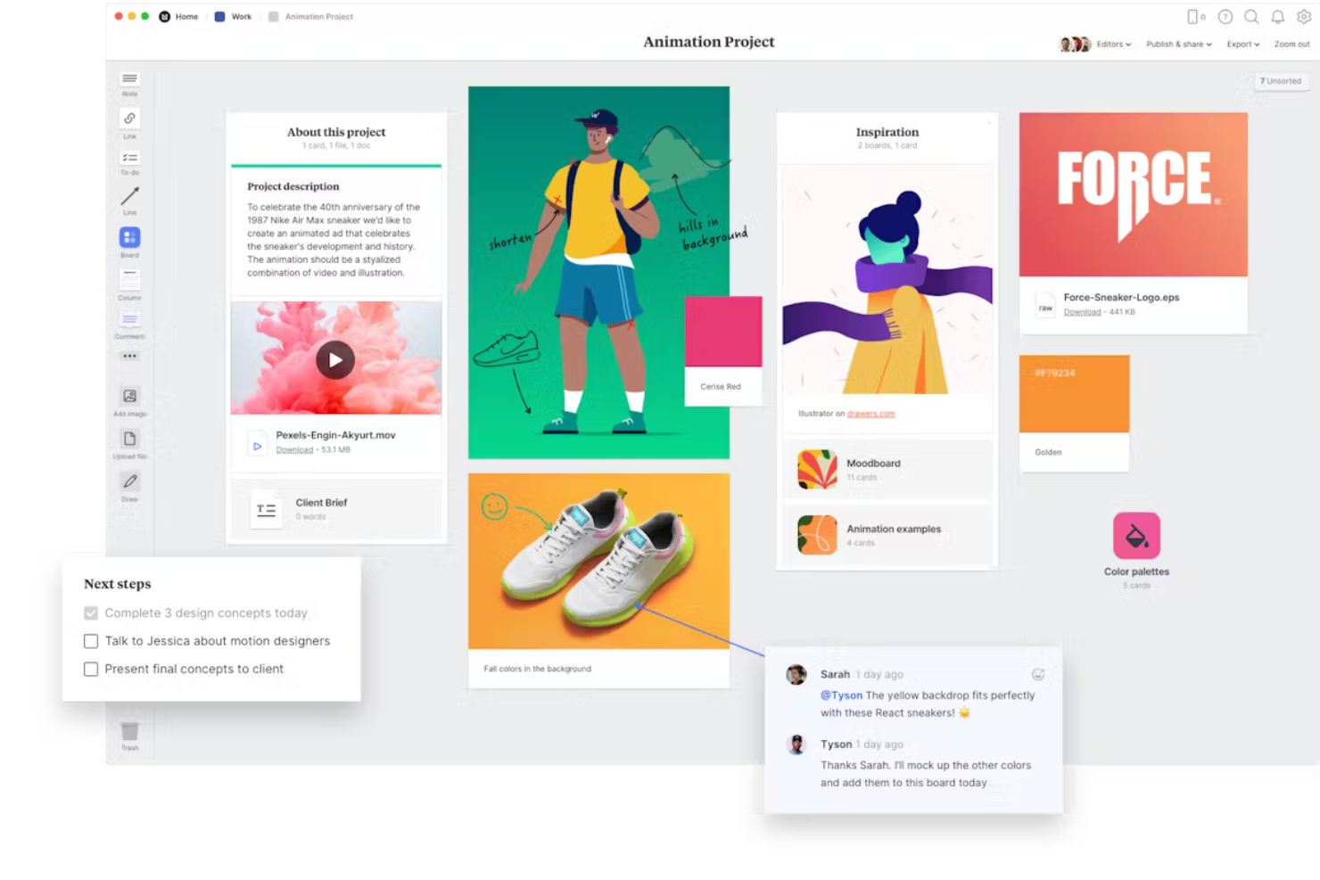 Milanote screenshot - Le 10 migliori alternative a Miro recensite nel 2026