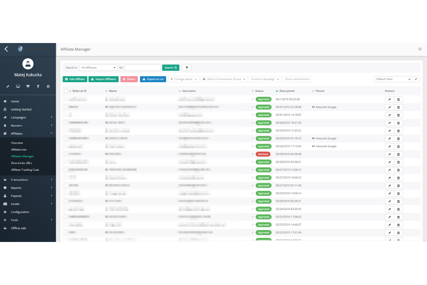 Post Affiliate Pro screenshot - 10 migliori software per il marketing tramite referenze recensiti nel 2026