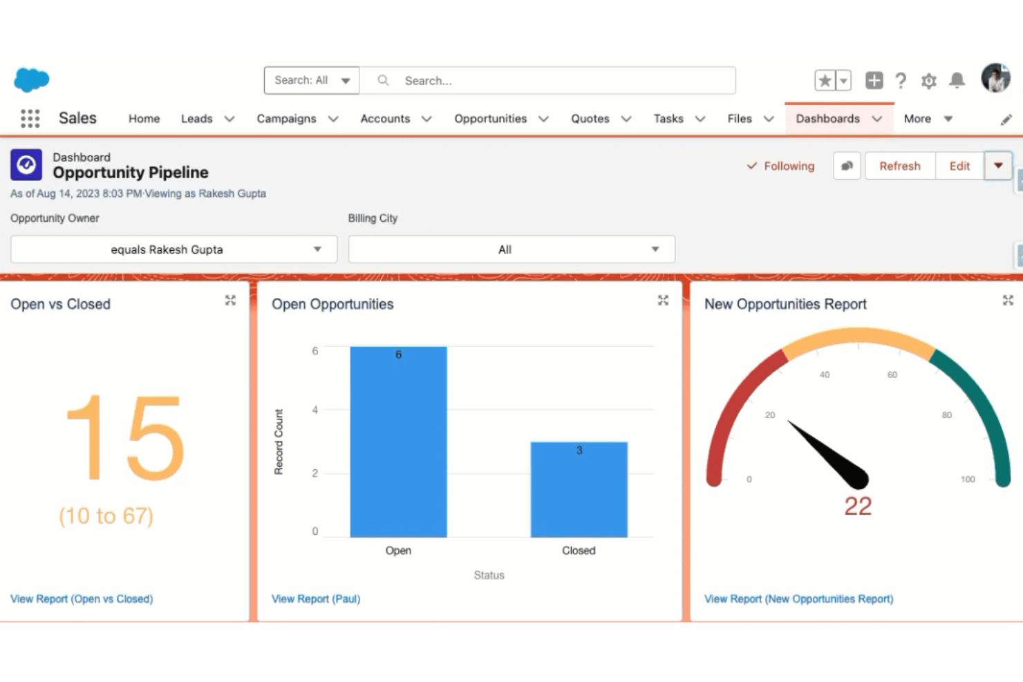 Salesforce screenshot - 10 Migliori Strumenti di Gestione delle Campagne di Marketing per 2026