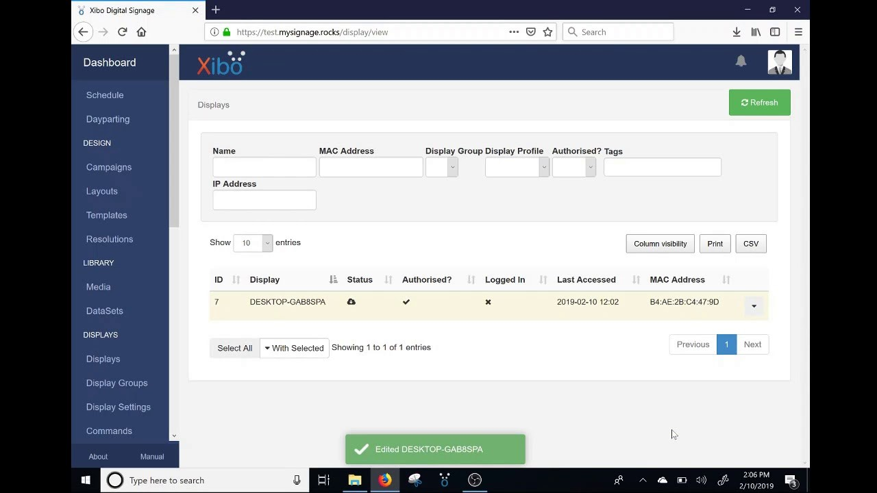 Xibo screenshot - 10 mejores soluciones de software de cartelería digital analizadas en 2026