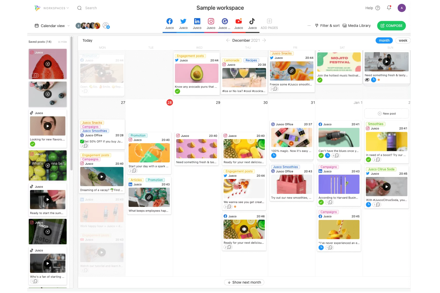 Planable screenshot - 1 Mejores Herramientas Gratuitas de Gestión de Redes Sociales para 2026