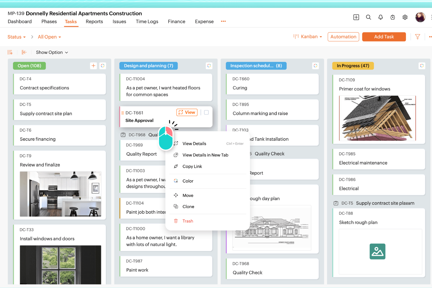 Zoho Projects screenshot - 10 Migliori Software di Gestione Progetti di Marketing per 2026