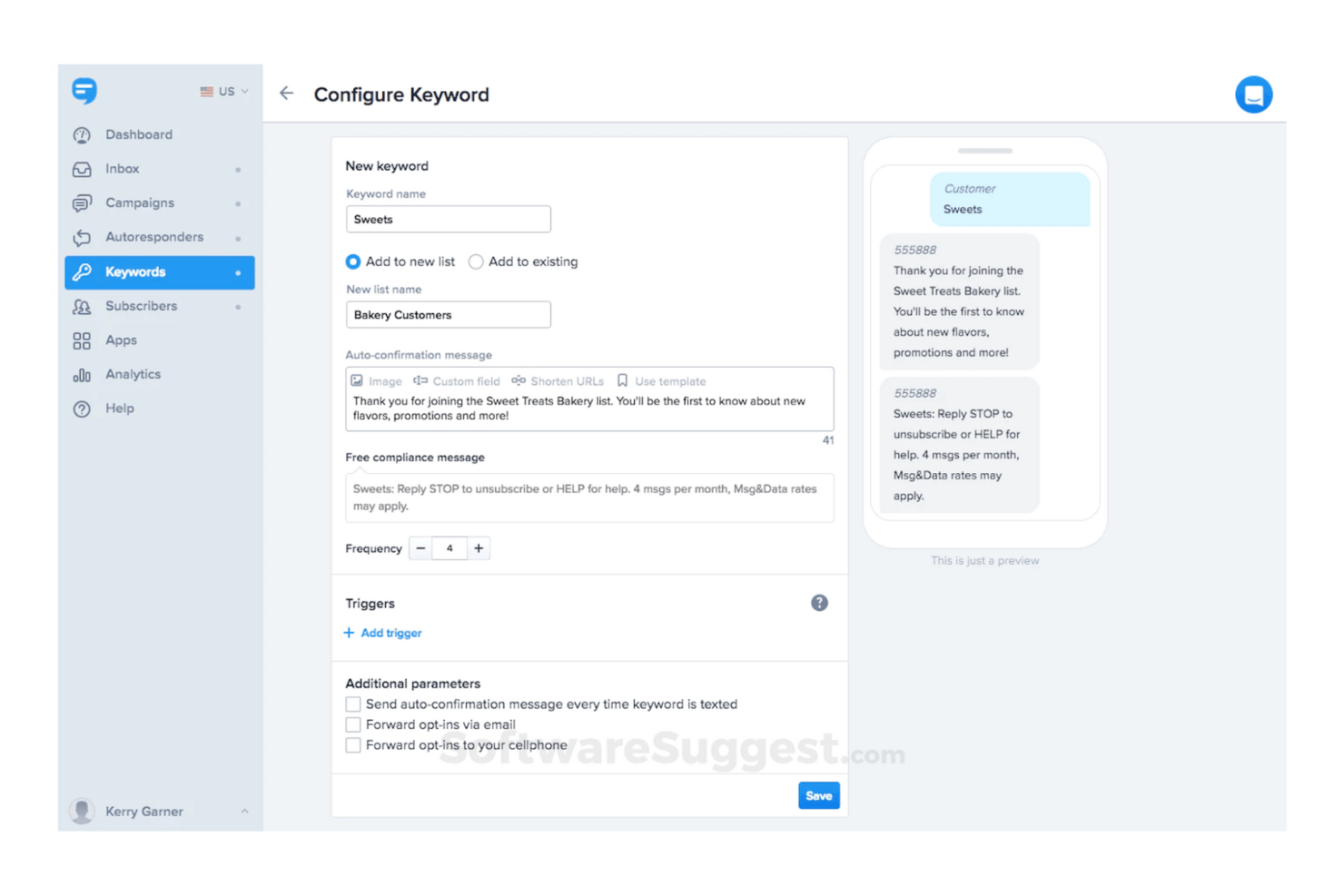 SimpleTexting screenshot - 10 Migliori Software di Automazione Marketing Recensiti per 2026